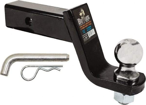 Buyers Products - 2" Ball Diam, 5-3/4" Shank Length, Hitch Ball - 2" Shank Diam, 5,000 Lb Capacity, Black Powder-Coated - Apex Tool & Supply