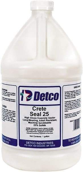 Detco - 1 Gal Bottle Glossy Clear Sealer - 400 Sq Ft/Gal Coverage, <100 g/L g/L VOC Content - Apex Tool & Supply