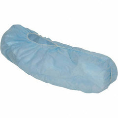 KleenGuard - Size Universal, Spunbond, Non-Skid Shoe Cover - Blue, Non-Chemical Resistant - Apex Tool & Supply