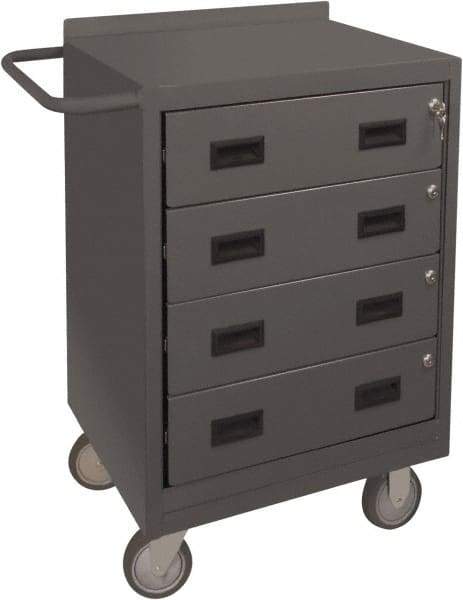 Durham - 1,200 Lb Capacity, 18" Wide x 24" Long x 39-3/4" High Mobile Cart - 4 Drawer, Steel, 2 Rigid/2 Swivel Casters - Apex Tool & Supply