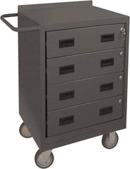 Durham - 1,200 Lb Capacity, 18" Wide x 24" Long x 39-3/4" High Mobile Cart - 4 Drawer, Steel, 2 Rigid/2 Swivel Casters - Apex Tool & Supply