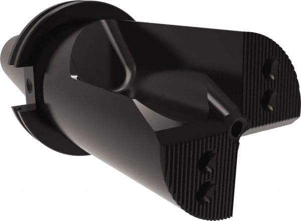 Allied Machine and Engineering - 3-1/2" Max Drill Depth, 1xD, 3.2" Diam, Indexable Insert Drill - 3 Inserts, CAT50 Taper Shank - Apex Tool & Supply