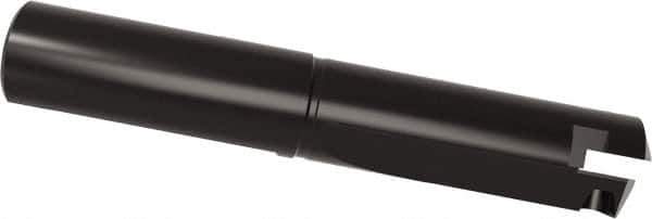 Allied Machine and Engineering - Series B, 1-1/4 to 1-3/4" Diam, 1-1/2" Diam Straight Shank, Straight Flute Spade Drill - 3-1/2" Max Depth, 4-3/32" Body Length, 7" OAL, Short Length, Through Coolant - Apex Tool & Supply