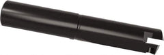 Allied Machine and Engineering - Series F, 3 to 3-7/8" Diam, 2" Diam Straight Shank, Straight Flute Spade Drill - 5-1/2" Max Depth, 6-3/4" Body Length, 9-1/2" OAL, Short Length, Through Coolant - Apex Tool & Supply