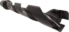 Allied Machine and Engineering - Series 29, 29 to 32mm Diam, 1-1/4" Diam Straight Shank with Flange, Helical Flute Spade Drill - 8-13/16" Max Depth, 10-27/64" Body Length, 12-45/64" OAL, Standard Length, Through Coolant - Apex Tool & Supply