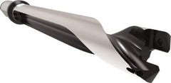 Allied Machine and Engineering - Series 24, 24 to 25.99mm Diam, 25mm Diam Straight Shank with Flange, Straight Flute Spade Drill - 181.9mm Max Depth, 217.8mm Body Length, 273.8mm OAL, Standard Length, Through Coolant - Apex Tool & Supply