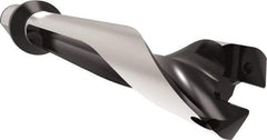 Allied Machine and Engineering - Series 32, 32 to 35mm Diam, 40mm Diam Straight Shank with Flange, Straight Flute Spade Drill - 175mm Max Depth, 227.7mm Body Length, 297.7mm OAL, Standard Length, Through Coolant - Apex Tool & Supply