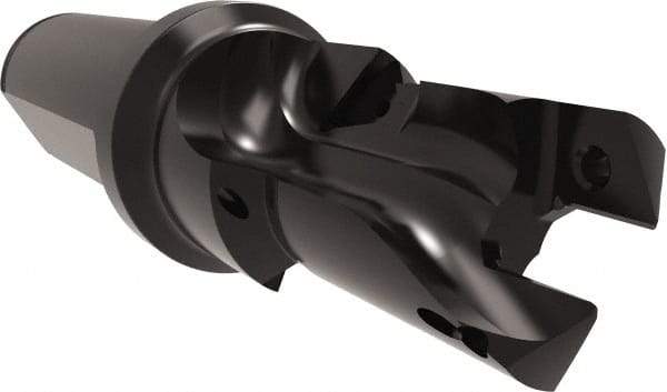 Allied Machine and Engineering - 20 to 22mm Diam, Straight Shank, 25.4mm Body Shank Diam, Combo Chamfer and Countersink Drill - TCMT 110204 Insert, 115.49mm OAL - Apex Tool & Supply