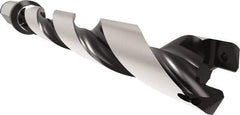 Allied Machine and Engineering - Series 24, 24 to 25.99mm Diam, 25mm Diam Straight Shank with Flange, Helical Flute Spade Drill - 181.9mm Max Depth, 217.8mm Body Length, 273.8mm OAL, Standard Length, Through Coolant - Apex Tool & Supply