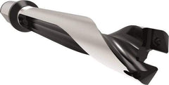 Allied Machine and Engineering - Series 29, 29 to 31.99mm Diam, 32mm Diam Straight Shank with Flange, Straight Flute Spade Drill - 159.9mm Max Depth, 200.1mm Body Length, 260.1mm OAL, Standard Length, Through Coolant - Apex Tool & Supply