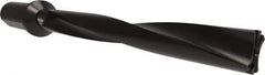 Allied Machine and Engineering - Series APX 38, 8xD, 2" Shank Diam, Drill Body - 16.3906" Drill Body Length to Flange, W3808H Toolholder, 20.8906" OAL, 16.3906" Drill Body Length, Weldon Flat Shank, Through Coolant - Apex Tool & Supply