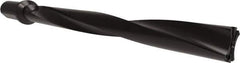 Allied Machine and Engineering - Series APX 44, 10xD, 2" Shank Diam, Drill Body - 22.5938" Drill Body Length to Flange, W4410H Toolholder, 27.0938" OAL, 22.5938" Drill Body Length, Weldon Flat Shank, Through Coolant - Apex Tool & Supply