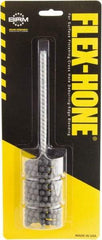 Brush Research Mfg. - 15/16" to 1-5/8" Bore Diam, 180 Grit, Zirconia Alumina Flexible Hone - Fine, 8" OAL - Apex Tool & Supply