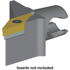 Kennametal - Left Hand Cut, Size KM20, VB.. Insert Compatiblity, Modular Turning & Profiling Cutting Unit Head - 12.5mm Ctr to Cutting Edge, 25mm Head Length, Series KM Mini - Apex Tool & Supply