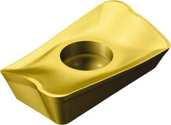Sandvik Coromant - R39011T308 PM Grade 1025 Carbide Milling Insert - TiCN/TiN Finish, 3.59mm Thick, 6.8mm Inscribed Circle, 0.8mm Corner Radius - Apex Tool & Supply