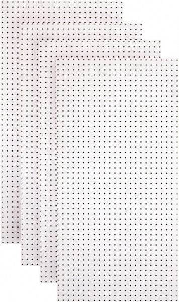 Triton - 24" Wide x 48" High Peg Board Storage Board - 4 Panels, Hardboard, White - Apex Tool & Supply