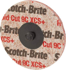 3M - 2" Disc Diam, Ceramic Quick Change Disc - Type S Attaching System, Nonwoven, Orange, Extra Coarse Grade - Apex Tool & Supply