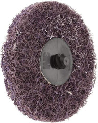 3M - 3" Disc Diam, Aluminum Oxide Quick Change Disc - Type R Attaching System, Nonwoven, Purple, Medium Grade, 15,000 RPM - Apex Tool & Supply