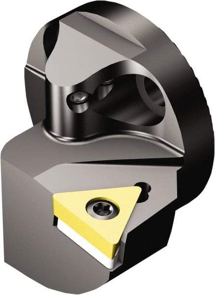 Sandvik Coromant - Left Hand Cut, Size 40, TCMT 16 T3 08 & TCMT 3(2.5)2 Insert Compatiblity, Internal Modular Turning & Profiling Cutting Unit Head - 27mm Ctr to Cutting Edge, 32mm Head Length, Through Coolant, Series CoroTurn 107 - Apex Tool & Supply