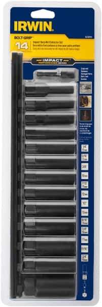 Irwin - 14 Piece Bolt Extractor Set - Magnetic Rail - Apex Tool & Supply