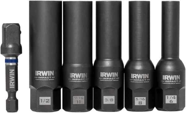 Irwin - 6 Piece Bolt Extractor Set - Clam Shell - Apex Tool & Supply