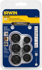 Irwin - 6 Piece Bolt Extractor Set - Magnetic Rail - Apex Tool & Supply