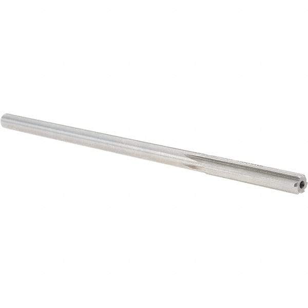 Alvord Polk - Letter G Cobalt 6 Flute Chucking Reamer - Straight Flute, 1/4" Straight Shank, 1-1/2" Flute Length, 6" OAL - Apex Tool & Supply