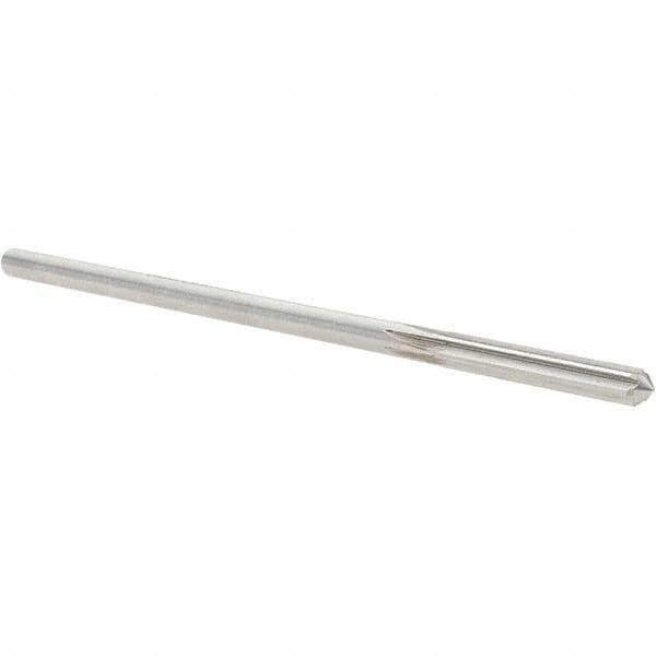 Alvord Polk - #22 Cobalt 6 Flute Chucking Reamer - Straight Flute, 0.151" Straight Shank, 1" Flute Length, 4" OAL - Apex Tool & Supply