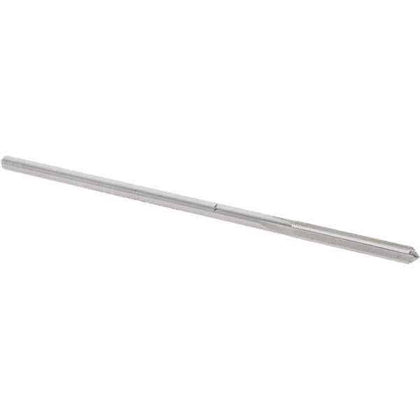 Alvord Polk - #27 Cobalt 4 Flute Chucking Reamer - Straight Flute, 0.135" Straight Shank, 1" Flute Length, 4" OAL - Apex Tool & Supply