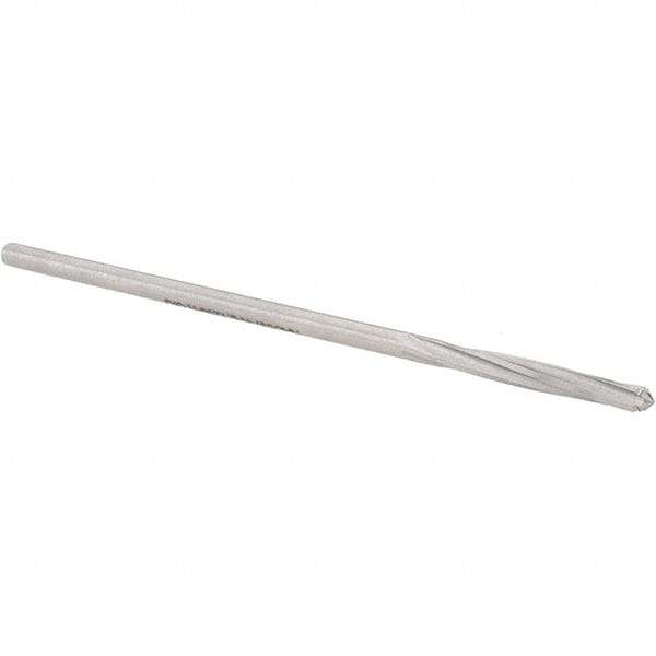 Alvord Polk - 1/8" High Speed Steel 4 Flute Chucking Reamer - Spiral Flute, 0.119" Straight Shank, 7/8" Flute Length, 3-1/2" OAL - Apex Tool & Supply