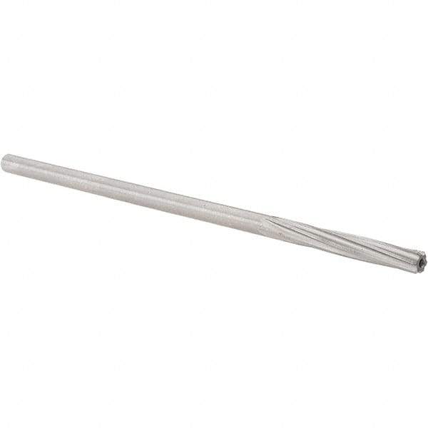 Alvord Polk - 5mm High Speed Steel 6 Flute Chucking Reamer - Spiral Flute, 0.1895" Straight Shank, 1-1/4" Flute Length, 5" OAL - Apex Tool & Supply