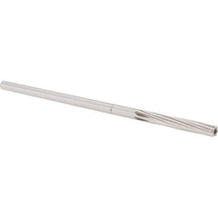 Alvord Polk - 6mm High Speed Steel 6 Flute Chucking Reamer - Spiral Flute, 0.2265" Straight Shank, 1-1/2" Flute Length, 6" OAL - Apex Tool & Supply