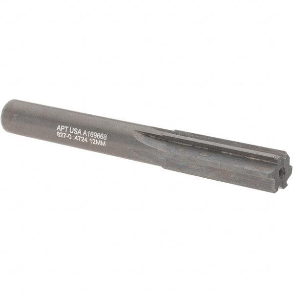 Alvord Polk - 12mm Solid Carbide 6 Flute Chucking Reamer - Apex Tool & Supply