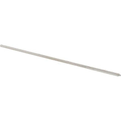 Alvord Polk - 0.0475" High Speed Steel 4 Flute Chucking Reamer - Straight Flute, 0.0455" Straight Shank, 1/2" Flute Length, 2-1/2" OAL - Apex Tool & Supply
