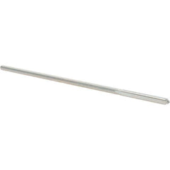 Alvord Polk - 0.101" High Speed Steel 4 Flute Chucking Reamer - Straight Flute, 0.095" Straight Shank, 7/8" Flute Length, 3-1/2" OAL - Apex Tool & Supply