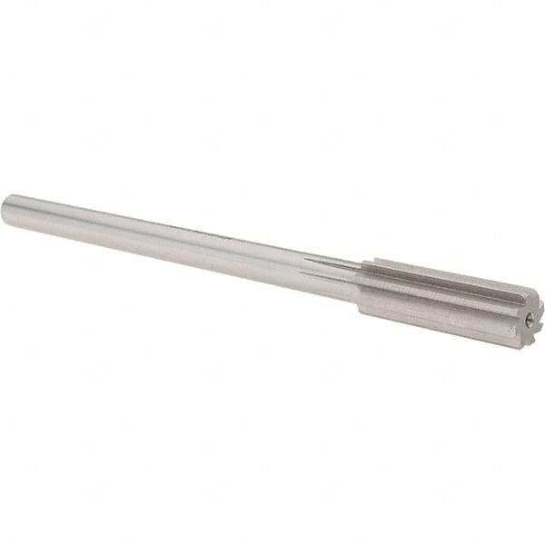 Alvord Polk - 0.612" High Speed Steel 8 Flute Chucking Reamer - Straight Flute, Straight Shank - Apex Tool & Supply