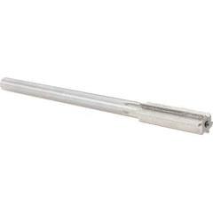 Alvord Polk - 0.483" High Speed Steel 6 Flute Chucking Reamer - Straight Flute, 0.4355" Straight Shank, 2" Flute Length, 8" OAL - Apex Tool & Supply