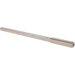 Alvord Polk - 0.3995" High Speed Steel 6 Flute Chucking Reamer - Straight Flute, 0.3105" Straight Shank, 1-3/4" Flute Length, 7" OAL - Apex Tool & Supply