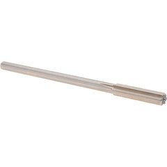 Alvord Polk - 0.345" High Speed Steel 6 Flute Chucking Reamer - Straight Flute, 0.2792" Straight Shank, 1-1/2" Flute Length, 6" OAL - Apex Tool & Supply