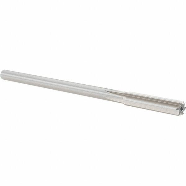 Alvord Polk - 0.33" High Speed Steel 6 Flute Chucking Reamer - Straight Flute, 0.2792" Straight Shank, 1-1/2" Flute Length, 6" OAL - Apex Tool & Supply