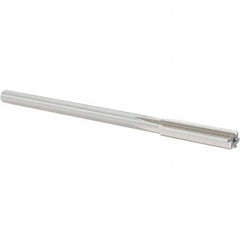 Alvord Polk - 0.33" High Speed Steel 6 Flute Chucking Reamer - Straight Flute, 0.2792" Straight Shank, 1-1/2" Flute Length, 6" OAL - Apex Tool & Supply