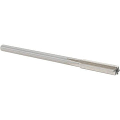 Alvord Polk - 0.329" High Speed Steel 6 Flute Chucking Reamer - Straight Flute, 0.2792" Straight Shank, 1-1/2" Flute Length, 6" OAL - Apex Tool & Supply