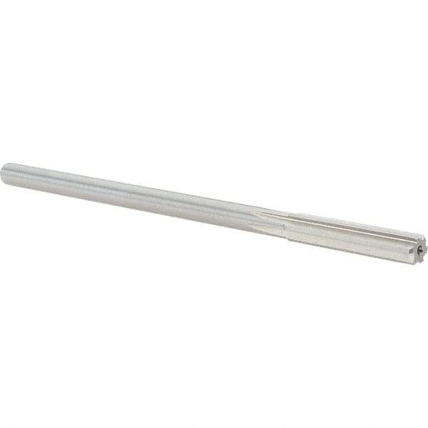 Alvord Polk - 0.31" High Speed Steel 6 Flute Chucking Reamer - Straight Flute, 0.2792" Straight Shank, 1-1/2" Flute Length, 6" OAL - Apex Tool & Supply