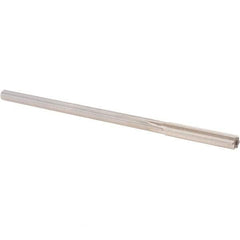 Alvord Polk - 0.2755" High Speed Steel 6 Flute Chucking Reamer - Straight Flute, 1/4" Straight Shank, 1-1/2" Flute Length, 6" OAL - Apex Tool & Supply