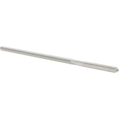 Alvord Polk - 0.145" High Speed Steel 4 Flute Chucking Reamer - Straight Flute, 0.135" Straight Shank, 1" Flute Length, 4" OAL - Apex Tool & Supply