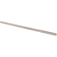 Alvord Polk - 0.1355" High Speed Steel 4 Flute Chucking Reamer - Straight Flute, 0.1275" Straight Shank, 1" Flute Length, 4" OAL - Apex Tool & Supply