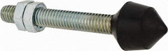 De-Sta-Co - 3/8-16 Carbon Steel Cap Tip Clamp Spindle Assembly - 63.5mm Thread Length, 88.9mm OAL, Cone Cushion Cap, 0.79" Tip Surface Diam, Use with Toggle Clamps - Apex Tool & Supply