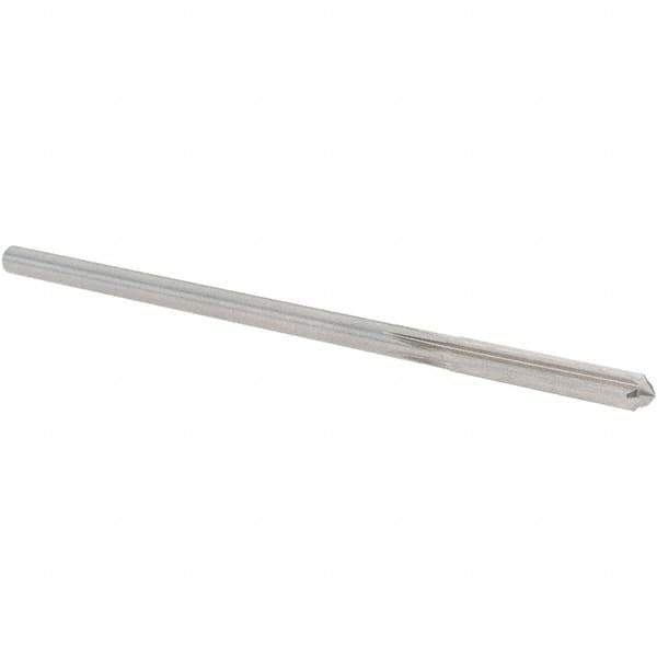 Alvord Polk - 0.1755" High Speed Steel 6 Flute Chucking Reamer - Straight Flute, 0.1645" Straight Shank, 1-1/8" Flute Length, 4-1/2" OAL - Apex Tool & Supply