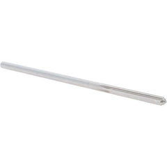 Alvord Polk - 0.1805" High Speed Steel 6 Flute Chucking Reamer - Straight Flute, 0.1755" Straight Shank, 1-1/8" Flute Length, 4-1/2" OAL - Apex Tool & Supply