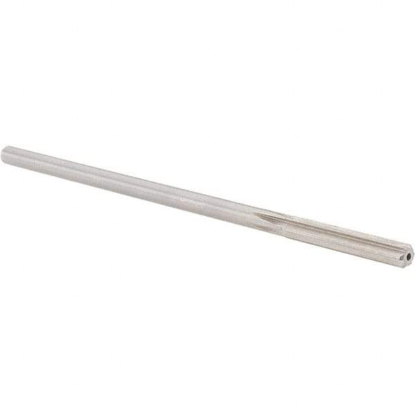 Alvord Polk - 0.2045" High Speed Steel 6 Flute Chucking Reamer - Straight Flute, 0.1945" Straight Shank, 1-1/4" Flute Length, 5" OAL - Apex Tool & Supply